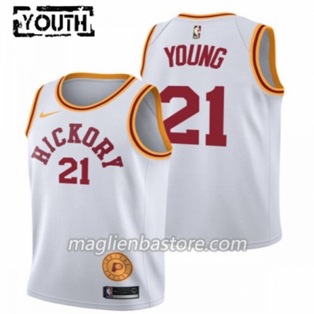 Maglia NBA Indiana Pacers Thaddeus Young 21 Nike Classic Edition Swingman - Bambino